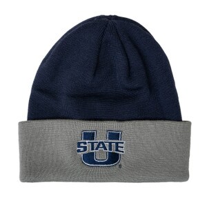 BEANIE KNIT CUFF USTATE LOGO NAVY